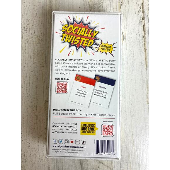 Socially Twisted Party Game by Original Ideas Card Game Ages 17+ NEW - Picture 3 of 4
